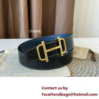 Hermes Royal belt buckle  &  Reversible leather strap 38 mm 04 2023